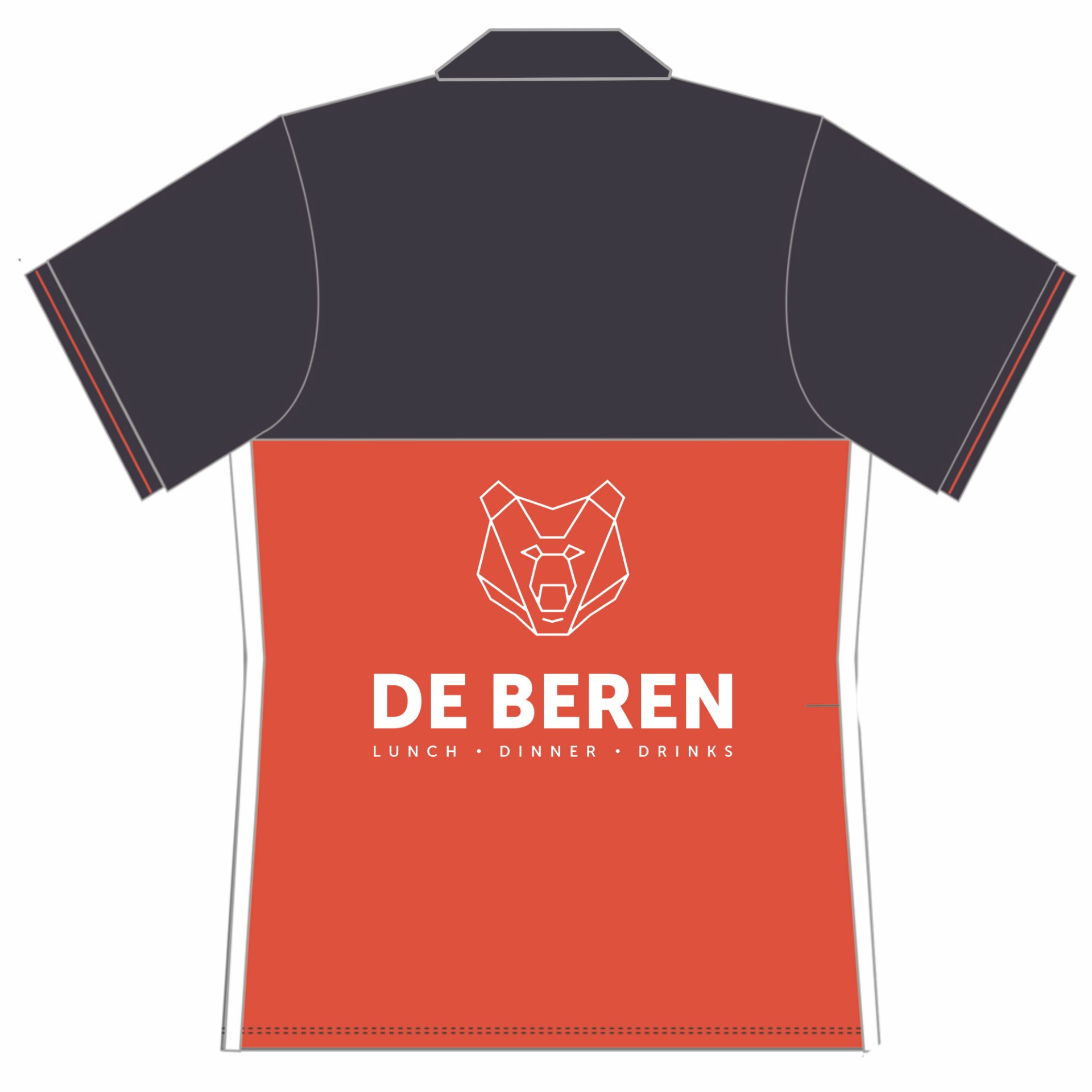 Bedrukkingsvoorbeeld shirt – achterkant